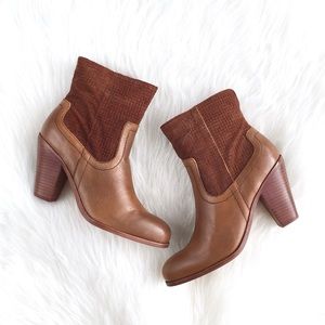 Corso Como | whiskey suede & leather western boots